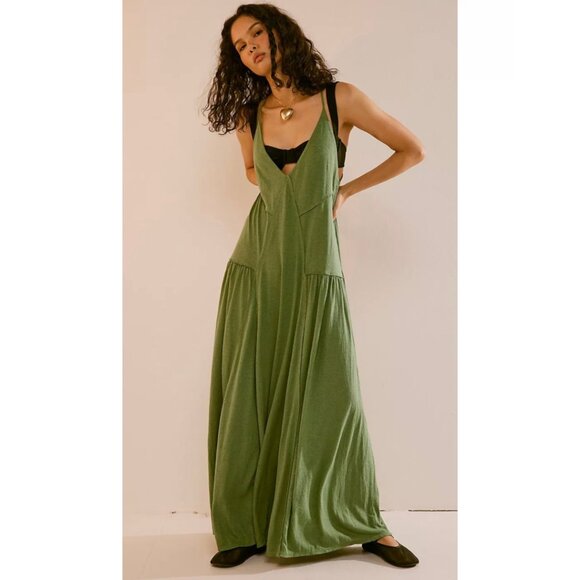 Free People Eros Maxi Dress in Watercress XS NWT - Picture 1 of 9